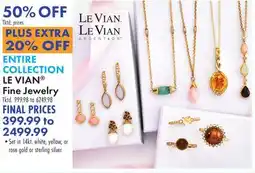 Boscov's ENTIRE COLLECTION LE VIAN Fine Jewelry offer