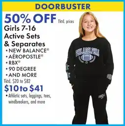 Boscov's Girls 7-16 Active Sets & Separates offer