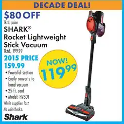 Boscov's SHARK Rocket Lightweight Stick Vacuum offer