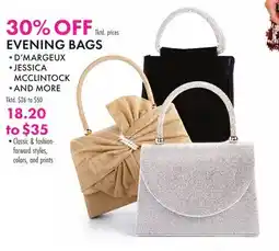Boscov's EVENING BAGS offer