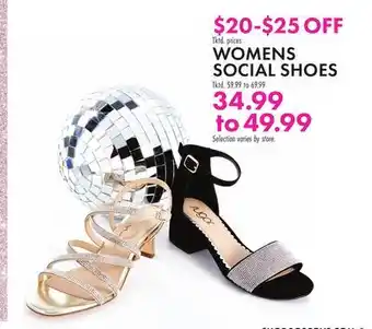 Boscov's WOMENS SOCIAL SHOES offer