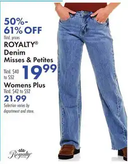 Boscov's ROYALTY Denim Misses & Petites offer