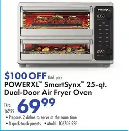 Boscov's POWERXL SmartSynx 25-qt. Dual-Door Air Fryer Oven offer