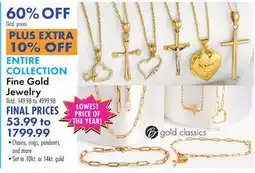 Boscov's ENTIRE COLLECTION Fine Gold Jewelry offer