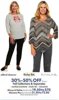 Boscov's Fall Collections & Separates offer