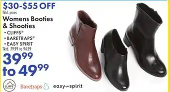 Boscov's Womens Booties & Shooties offer