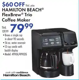 Boscov's HAMILTON BEACH FlexBrew Trio Coffee Maker offer