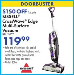 Boscov's BISSELL CrossWave Edge Multi-Surface Vacuum offer