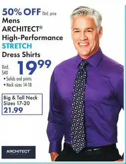 Boscov's Mens ARCHITECT High-Performance STRETCH Dress Shirts offer