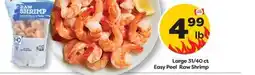 Weis Markets Large 31/40 ct Easy Peel Raw Shrimp offer