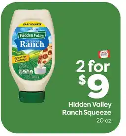 Weis Markets Hidden Valley Ranch Squeeze offer