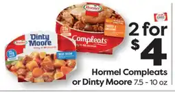 Weis Markets Hormel Compleats or Dinty Moore offer