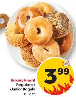 Weis Markets Regular or Junior Bagels offer