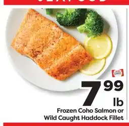 Weis Markets Frozen Coho Salmon or Wild Caught Haddock Fillet offer