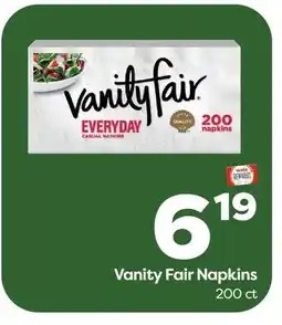 Weis Markets Vanity Fair Napkins offer