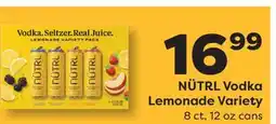 Weis Markets NÜTRL Vodka Lemonade Variety offer