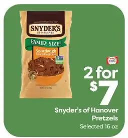 Weis Markets Snyder's of Hanover Pretzels offer