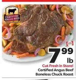 Weis Markets Certified Angus Beef Boneless Chuck Roast offer