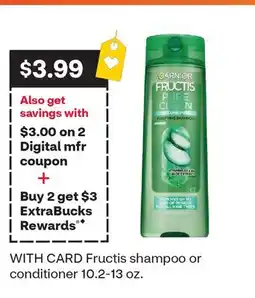 CVS Fructis shampoo or conditioner offer
