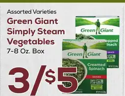 DeCicco & Sons Green Giant Simply Steam Vegetables offer