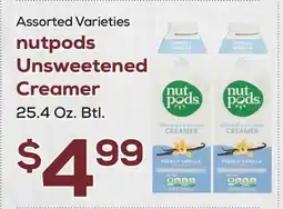 DeCicco & Sons Nutpods Unsweetened Creamer offer