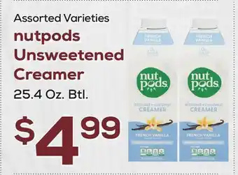 DeCicco & Sons Nutpods Unsweetened Creamer offer