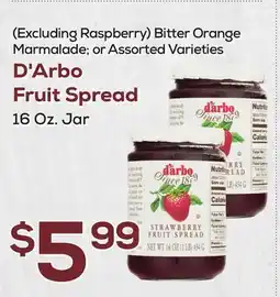 DeCicco & Sons D'Arbo Fruit Spread offer