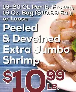 DeCicco & Sons Loose Peeled & Deveined Extra Jumbo Shrimp offer