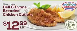 DeCicco & Sons Bell & Evans Breaded Chicken Cutlets offer