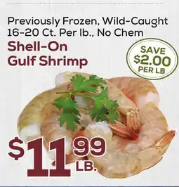DeCicco & Sons Shell-On Gulf Shrimp offer