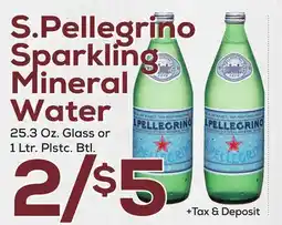 DeCicco & Sons S. Pellegrino Sparkling Mineral Water offer