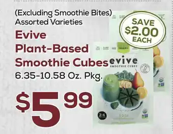 DeCicco & Sons Evive Plant-Based Smoothie Cubes offer