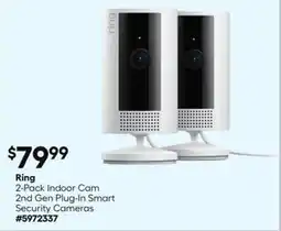 Lowe's 2-Pack Indoor Cam 2nd Gen Plug-In Smart Security Cameras offer