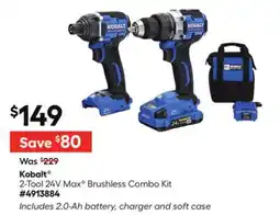 Lowe's 2-Tool 24V MaxC Brushless Combo Kit offer