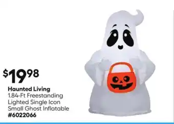 Lowe's 1.84-Ft Freestanding Lighted Single Icon Small Ghost Inflatable offer
