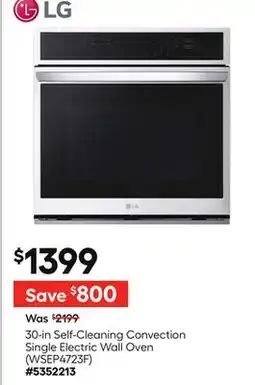 Lowe's 30-in Self-Cleaning Convection Single Electric Wall Oven offer