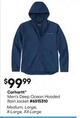 Lowe's Men's Deep Ocean Hooded Rain Jacket offer