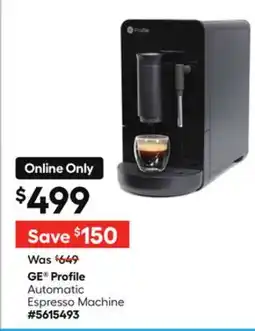 Lowe's Profile Automatic Espresso Machine offer