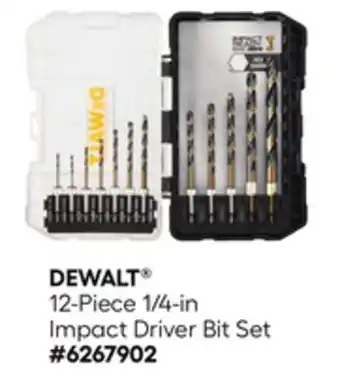Lowe's 12-Piece 1/4-in Impact Driver Bit Set offer