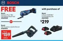 Lowe's 2-Pack CORE18V 4.0-Ah Battery Kit offer