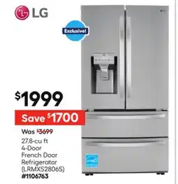 Lowe's 27.8-cu ft 4-Door French Door Refrigerator offer