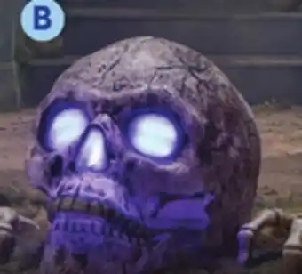 Lowe's Haunted Living 2.5-ft Freestanding Lighted Ground Breaker Skull Yard Decoration offer