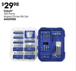Lowe's 105-Piece Impact Driver Bit Set offer