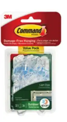 Lowe's Command 32-Pack Adhesive Outdoor Light Clips offer