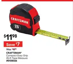 Lowe's Compact Easy Grip 25-ft Tape Measure offer
