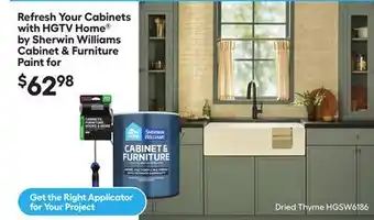 Lowe's Refresh Your Cabinets with HGTV Home by Sherwin Williams Cabinet & Furniture offer