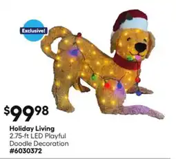 Lowe's Holiday Living 2.75-ft LED Playful Doodle Decoration offer
