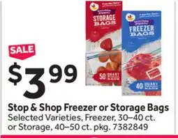 Stop&Shop Stop & Shop Freezer or Storage Bags offer