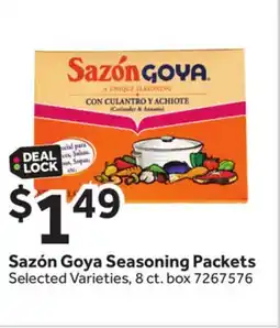 Stop&Shop Sazón Goya Seasoning Packets offer