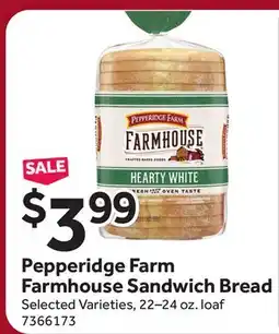 Stop&Shop Pepperidge Farm Farmhouse Sandwich Bread offer